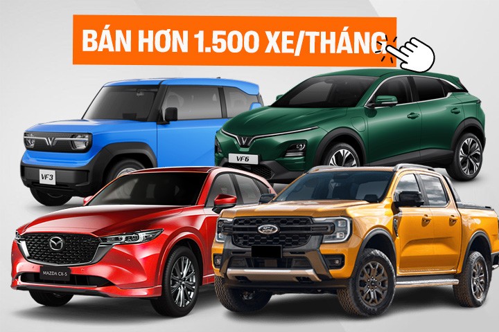 Người Việt đổ xô mua ô tô trước tháng Ngâu: 7 mẫu có doanh số hơn 1.500 xe/tháng, hơn một nửa là xe điện