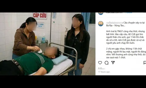 Xác minh thông tin "anh trai bị tai nạn, bồ và vợ cùng tới chăm sóc"
