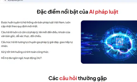 Phát huy hiệu quả AI pháp luật qua Cổng Pháp luật quốc gia