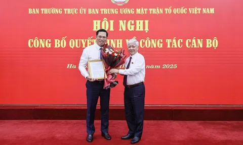 Bí Thư Huyện ủy Đô Lương được bổ nhiệm làm Thư ký Chủ tịch Ủy ban Trung ương MTTQ Việt Nam