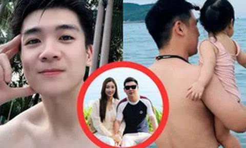 2 thiếu gia nhà bầu Hiển khoe body bên bể bơi, bố đơn thân nghìn tỷ 'ăn đứt' chồng Đỗ Mỹ Linh ở 1 điểm
