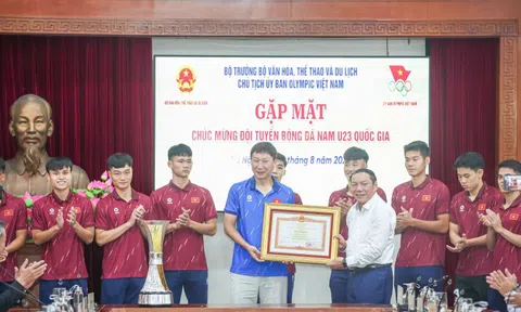 Đội tuyển U23 Việt Nam vinh dự nhận Bằng khen của Thủ tướng Chính phủ