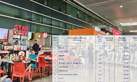 Ấm ức khi phải ăn uống tại sân bay