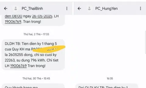 Cảnh giác khi đăng tải các hình ảnh hóa đơn, thông báo tiền điện
