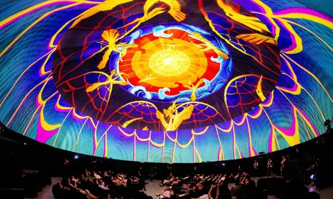 Trải nghiệm văn hoá nghệ thuật 3D Dome Mapping được ứng dụng trong bất động sản