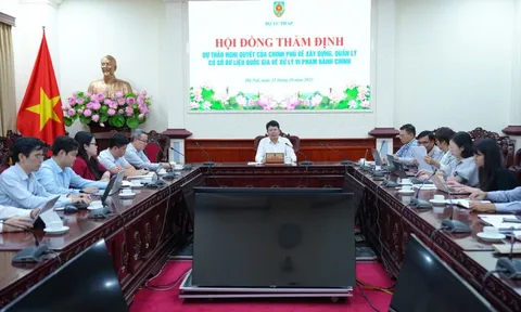 Thẩm định Nghị quyết về xây dựng, quản lý Cơ sở dữ liệu quốc gia về xử lý vi phạm hành chính